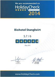 Auszeichnung HolidayCheck2014