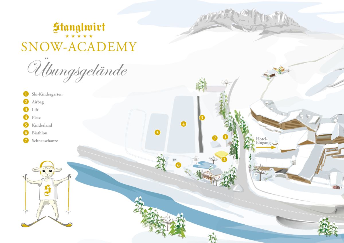 Hoteleigenes Übungsgelände der Stanglwirt Snow-Academy