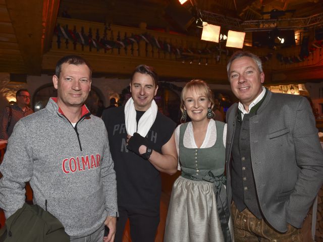 Stephan Eberharter, Andreas Gabalier, Maria Hauser und Fritz Strobl