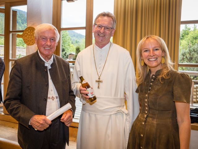 Balthasar Hauser, Abbot Consul Councillor Lukas Dikany and Maria Hauser