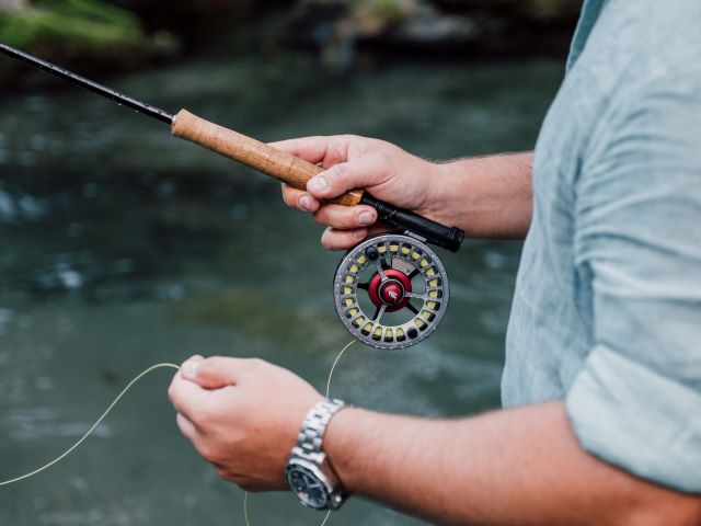 Fishing at the Wilder Kaiser mountain