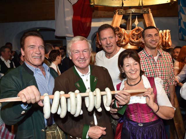 Arnold Schwarzenegger, Balthasar und Magdalena Hauser, Ralph Moeller und Wladimir Klitschko