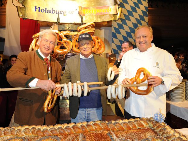 Balthasar Hauser, Niki Lauda und Alfons Schuhbeck