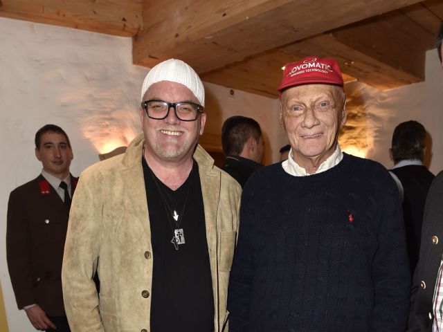 Gerry Friedle alias DJ Ötzi mit Niki Lauda