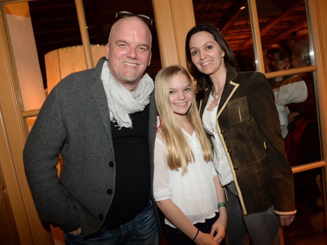 Gerry Friedle mit Frau Sonja und Tochter Lisa-Marie