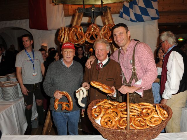 Niki Lauda, Balthasar Hauser und Vitali Klitschko